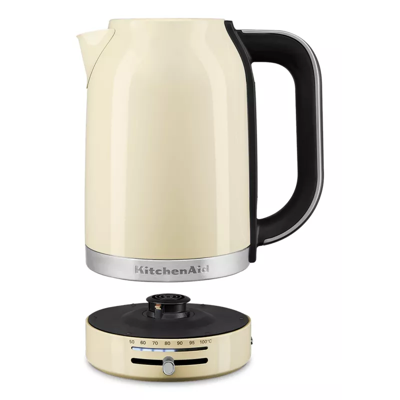 KitchenAid 5KEK1701EAC Bollitore 1,7 L 2400 W nero, crema, acciaio inox