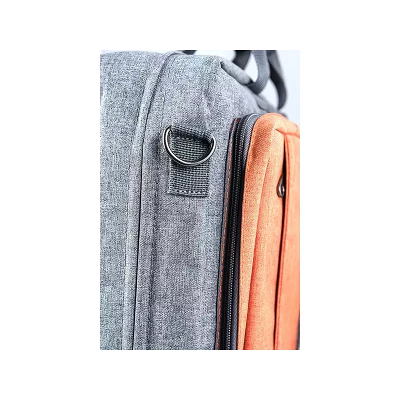 Borsa messenger MODECOM RENO per laptop da 15,6 pollici (39,6 cm), nylon, grigio/arancione