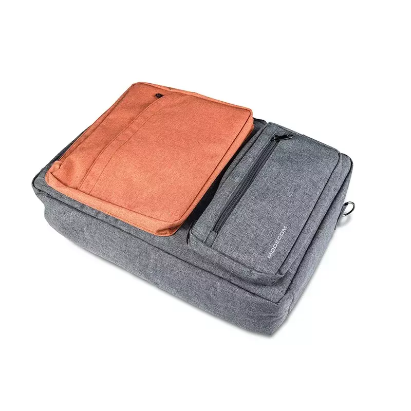 Borsa messenger MODECOM RENO per laptop da 15,6 pollici (39,6 cm), nylon, grigio/arancione