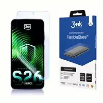 Protezione display in vetro ibrido 3MK FlexibleGlass per Samsung Galaxy S26