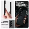 Custodia protettiva Crong Hybrid Matte Magnetic per Samsung Galaxy A56 — TPU + PC, nero