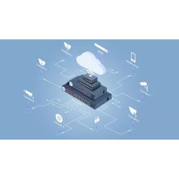Switch managed Hikvision DS-3E1106P-EI 4 porte Fast Ethernet PoE