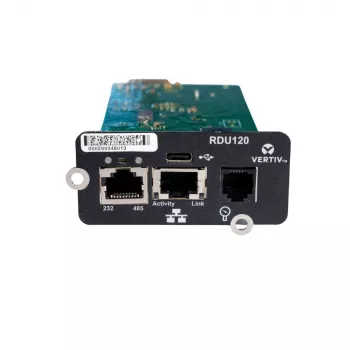 Vertiv Liebert IntelliSlot RDU120 - scheda di rete, adattatore di monitoraggio remoto, RS-485, porta USB, certificato di cybersicurezza UL2900-1, 1 Gb Ethernet (RDU120)