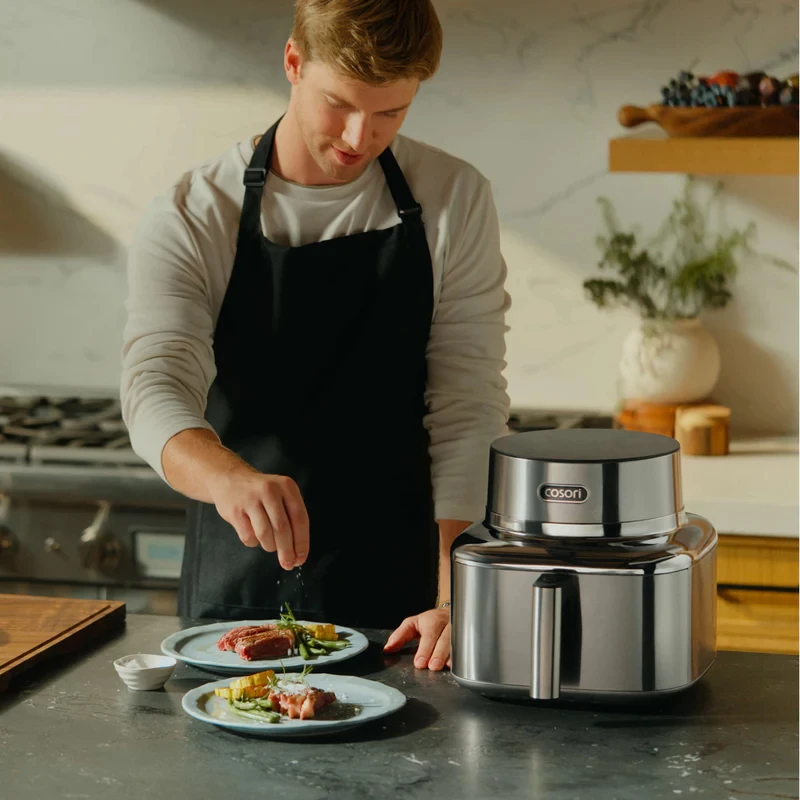 Cosori ICONIC-Single 6.2 L stand-alone 1725 W friggitrice ad aria acciaio inox