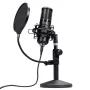 Microfono da studio TRUST GXT 269 Emita II — microfono USB con filo, corpo in metallo, montaggio da tavolo, nero (42×162×42 mm)