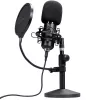 Microfono da studio TRUST GXT 269 Emita II — microfono USB con filo, corpo in metallo, montaggio da tavolo, nero (42×162×42 mm)