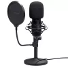 Microfono da studio TRUST GXT 269 Emita II — microfono USB con filo, corpo in metallo, montaggio da tavolo, nero (42×162×42 mm)