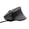 Mouse gaming TRUST GXT 145 Rexxa per destrimani USB Type-A 12800 DPI, con filo, rotella RGB, nero