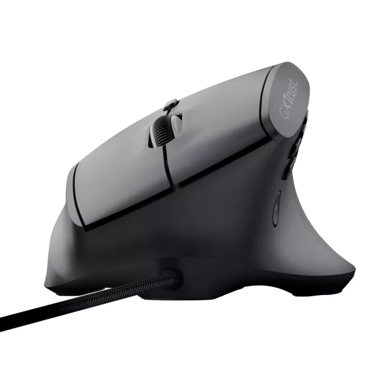 Mouse gaming TRUST GXT 145 Rexxa per destrimani USB Type-A 12800 DPI, con filo, rotella RGB, nero
