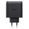 Caricabatterie rapido AC TRUST Maxo 65W per interni, 3× USB-C, max 20V, cavo 2 m, nero