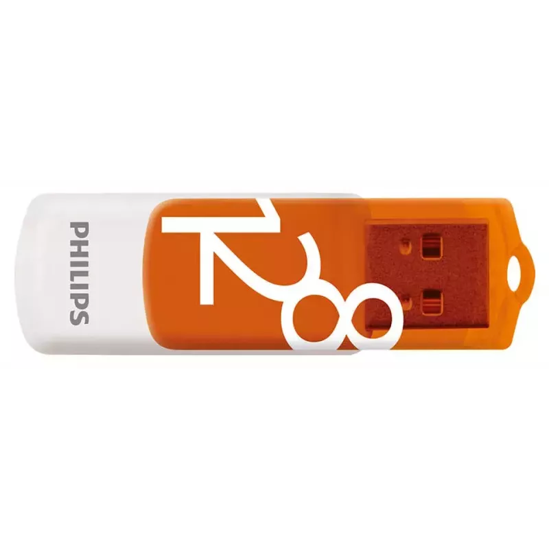 Chiavetta USB Philips FM12FD05B 128 GB USB Type-A 2.0 arancione, bianco