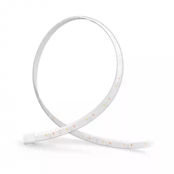 Philips Hue Flux prolunga striscia luminosa 5 m, barra luminosa smart, Bluetooth/Zigbee, bianco, silicone, multicolore, 48 W