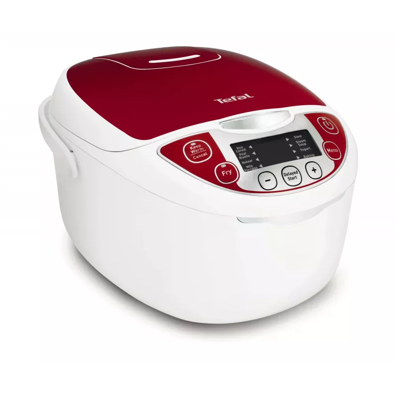 Tefal Multicook Pro 12 programmi, 1,8 L, 750 W, rosso, bianco, ceramica, LCD, 24 h