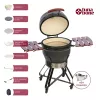 TunaBone Kamado Pro griglia da 22 pollici, taglia M, grigio scuro