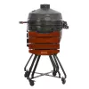 TunaBone Kamado Pro griglia da 22 pollici, taglia M, grigio scuro