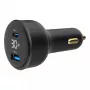 Caricabatterie da auto Gembird TA-UC-AC2PD30LCD-CAR-01, USB-C, 30 W, 12–24 V, nero