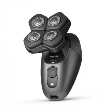 Rasatore per testa Philips Serie 7000 HS7980/15 — batteria ricaricabile, 90 min. di autonomia, Nero, Bagnato e Asciutto