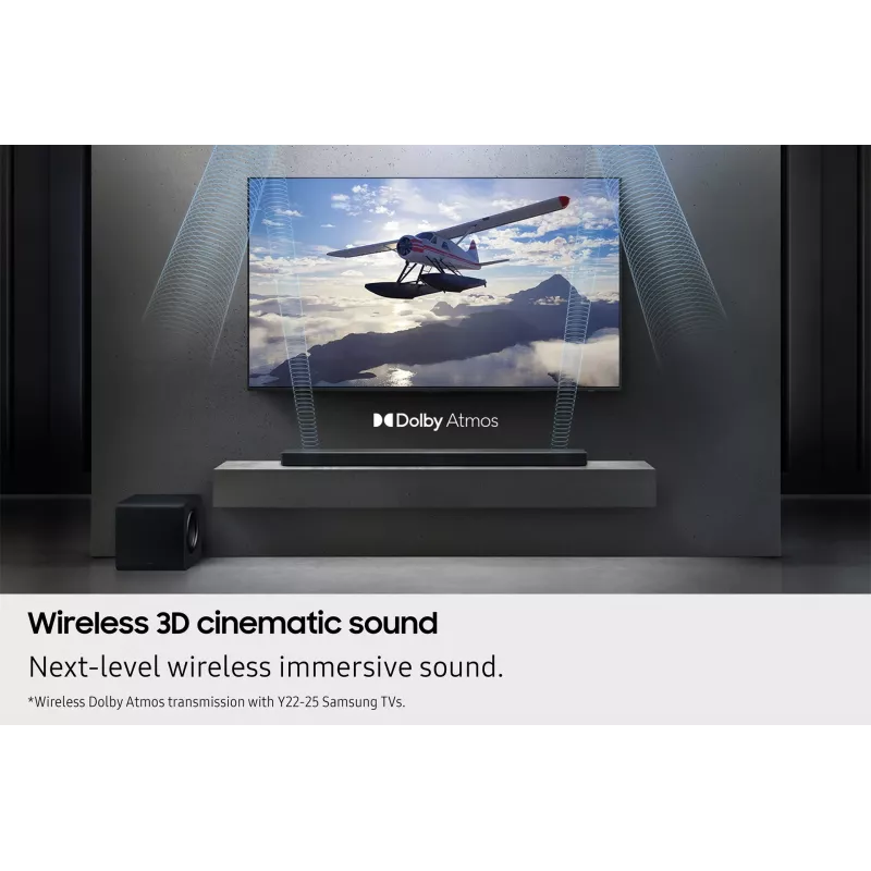 Samsung Q-Series QS750F Soundbar 5.1.2ch con subwoofer e diffusori posteriori (2025)
