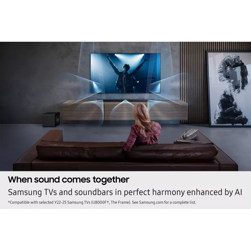 Samsung Q-Series QS750F Soundbar 5.1.2ch con subwoofer e diffusori posteriori (2025)