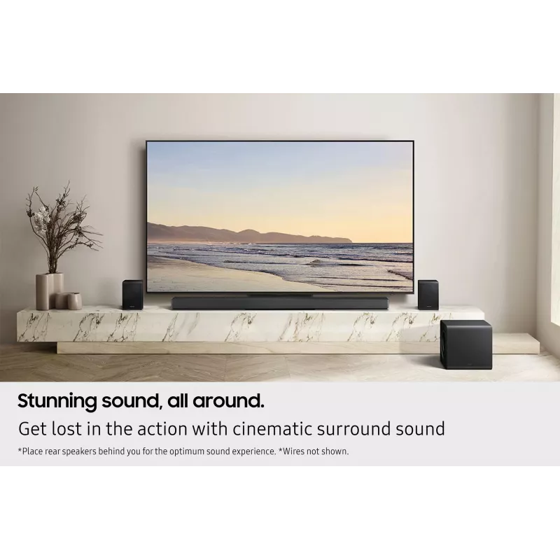 Samsung Q-Series QS750F Soundbar 5.1.2ch con subwoofer e diffusori posteriori (2025)
