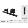 Samsung Q-Series QS750F Soundbar 5.1.2ch con subwoofer e diffusori posteriori (2025)