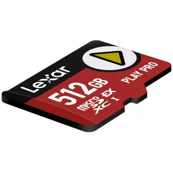 Memoria flash MicroSDXC Lexar PLAY PRO 512 GB UHS-I U3 — 900 MB/s in lettura, 600 MB/s in scrittura
