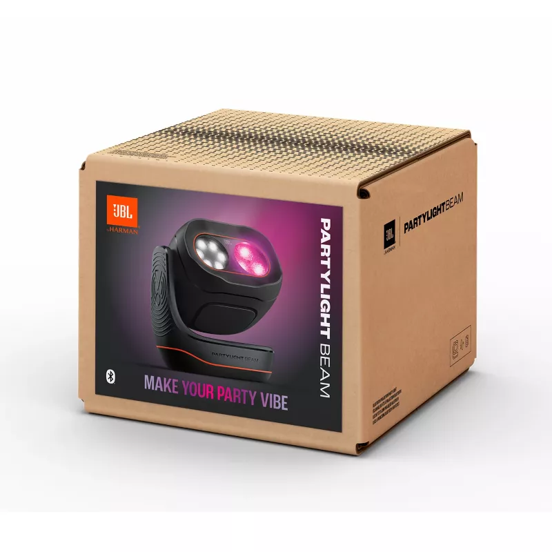 JBL PartyLight Beam proiettore di effetti luminosi LED RGB Bluetooth, nero