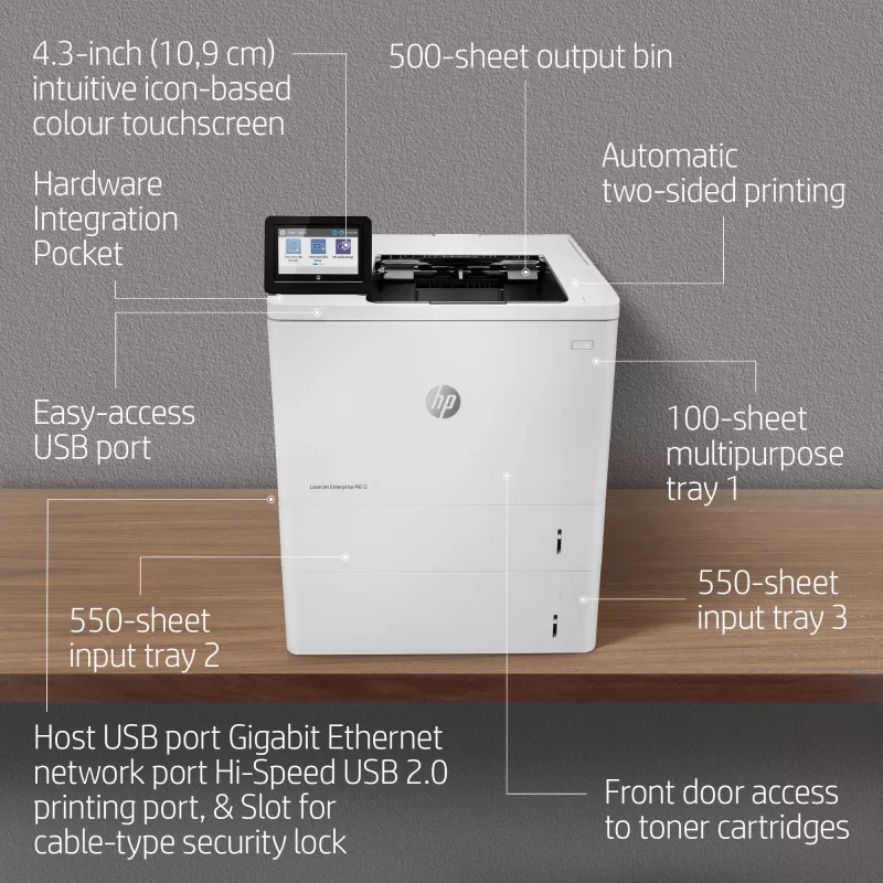 Stampante HP LaserJet Enterprise M612dn Laser Bianco