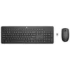 Combinazione mouse e tastiera wireless HP 235, full size (100%), wireless, RF wireless, nero, mouse incluso