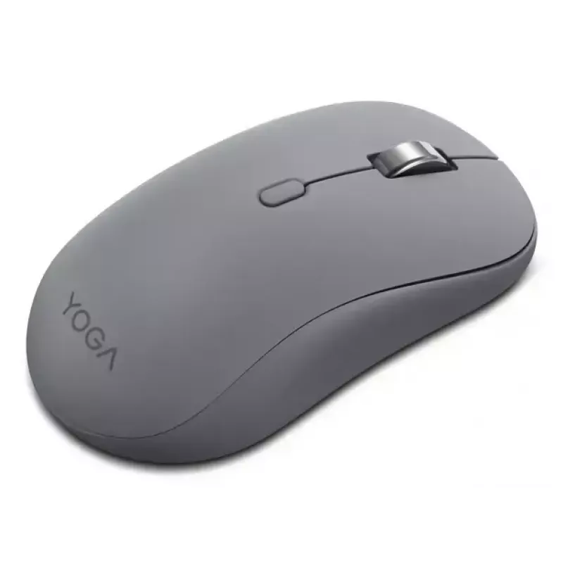 Lenovo Yoga GY51S61919 mouse wireless silenzioso, Bluetooth, ottico 4000 DPI, 8 pulsanti, ambidestro, grigio Luna