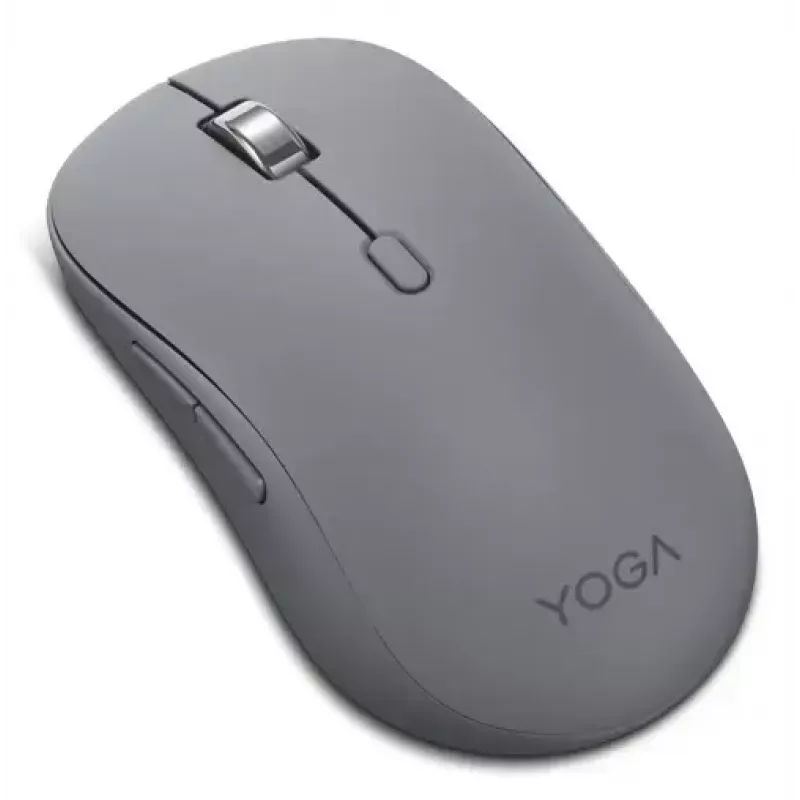 Lenovo Yoga GY51S61919 mouse wireless silenzioso, Bluetooth, ottico 4000 DPI, 8 pulsanti, ambidestro, grigio Luna