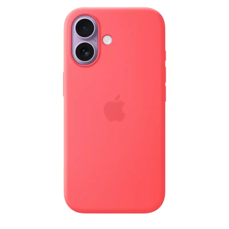 Custodia in silicone compatibile MagSafe per Apple iPhone 17 — Bright Guava, per schermo da 6,3 pollici (16 cm)