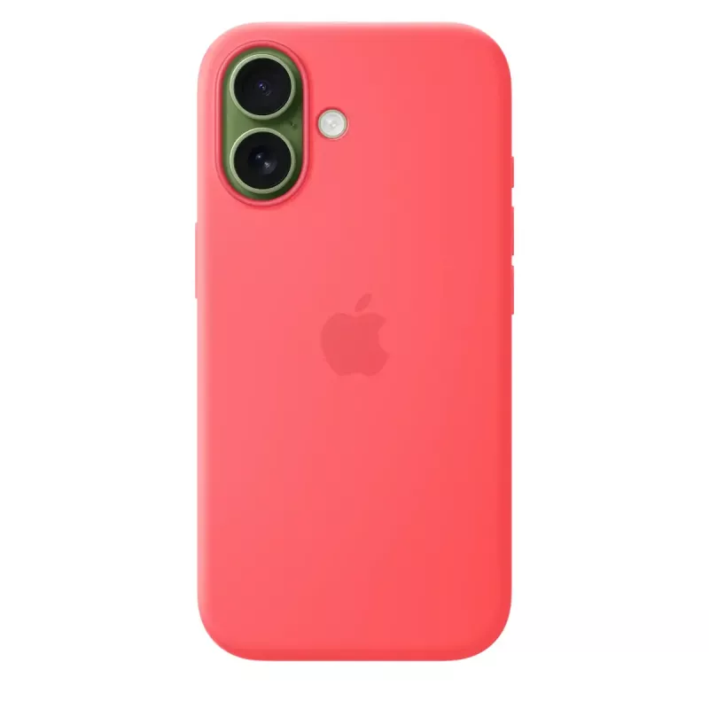 Custodia in silicone compatibile MagSafe per Apple iPhone 17 — Bright Guava, per schermo da 6,3 pollici (16 cm)