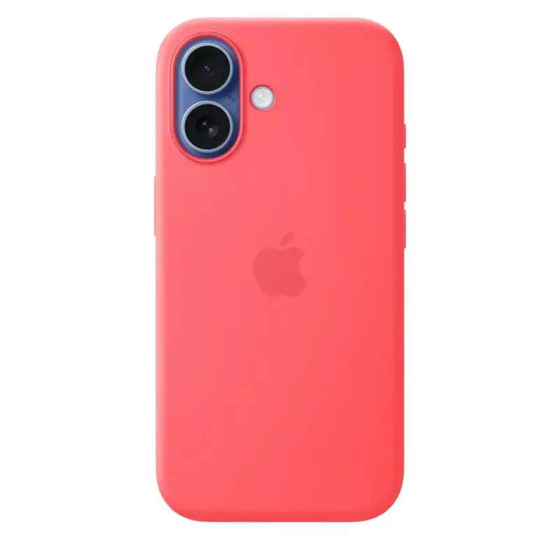 Custodia in silicone compatibile MagSafe per Apple iPhone 17 — Bright Guava, per schermo da 6,3 pollici (16 cm)