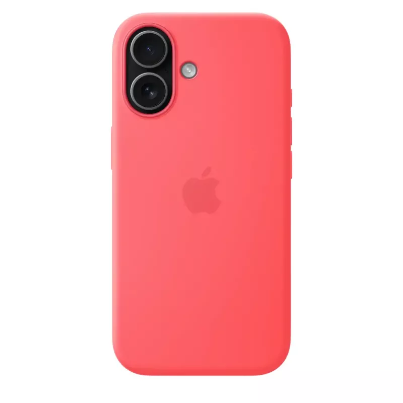 Custodia in silicone compatibile MagSafe per Apple iPhone 17 — Bright Guava, per schermo da 6,3 pollici (16 cm)