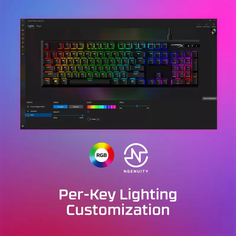 HyperX Alloy Origins PBT HX Blue – tastiera meccanica da gaming