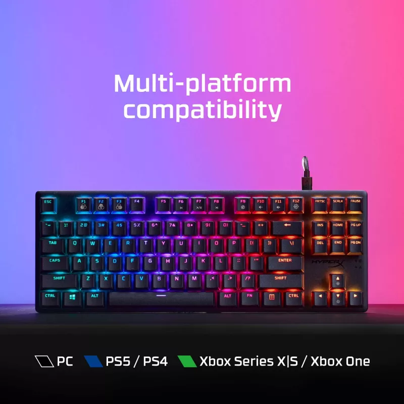 HyperX Alloy Origins Core PBT HX Aqua – tastiera meccanica da gaming