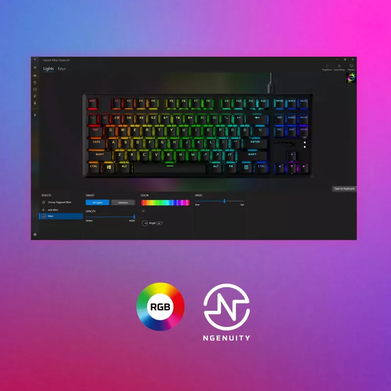 HyperX Alloy Origins Core PBT HX Aqua – tastiera meccanica da gaming
