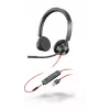 HP Poly Poly Blackwire 3325 cuffie USB-A, con filo, ufficio/call center, 130 g, cuffie, nero