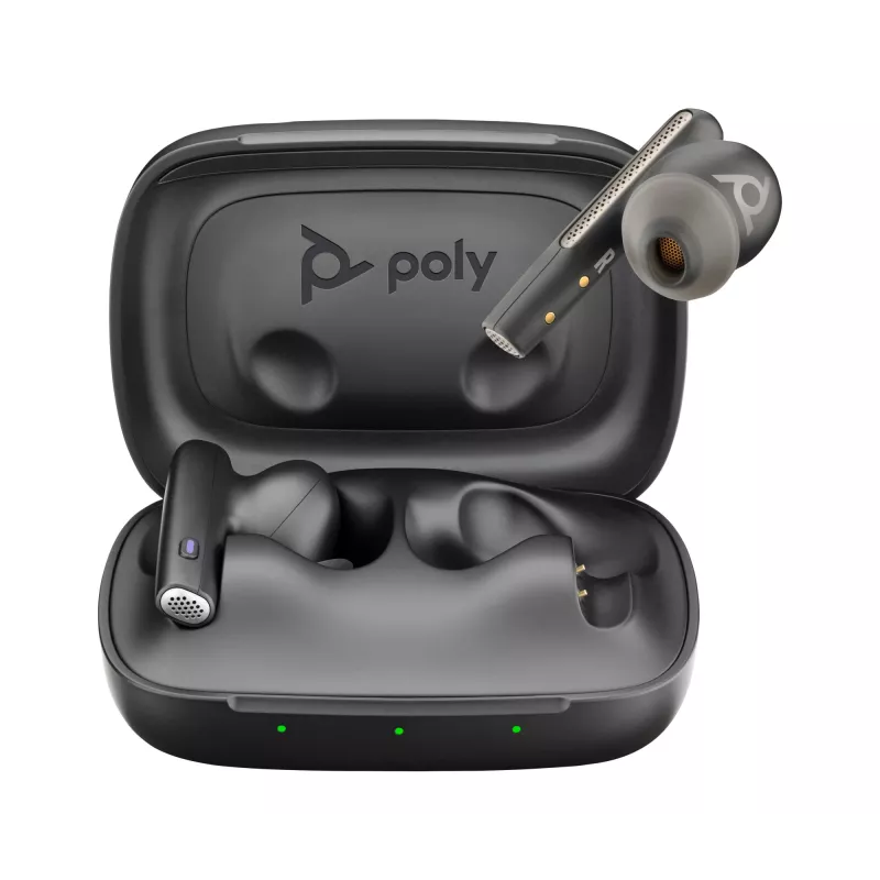HP Poly Voyager Free 60 UC M Carbon nero auricolari +BT700 adattatore USB-C +Basic Charge Case
