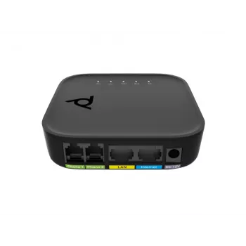 Adattatore Voice Port POLY ATA 402 Adattatore VoIP 2FXS con Open SIP, G.711/OPUS, corrente continua, ingresso 100–240 V AC