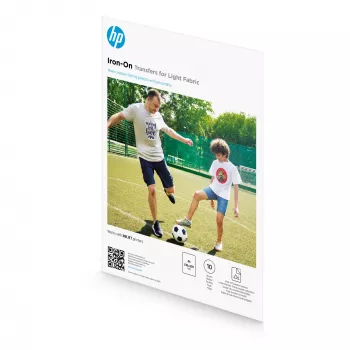 HP Iron-On Transfers per tessuti chiari A4 (210 x 297 mm) 10 fogli