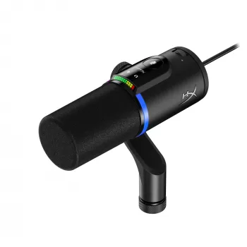 HyperX FlipCast – microfono dinamico USB/XLR (nero), microfono dinamico, -10 dB, 20 - 20000 Hz, 0,05 %, 1 Ω, 192 kHz