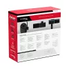 HyperX FlipCast – microfono dinamico USB/XLR (nero), microfono dinamico, -10 dB, 20 - 20000 Hz, 0,05 %, 1 Ω, 192 kHz
