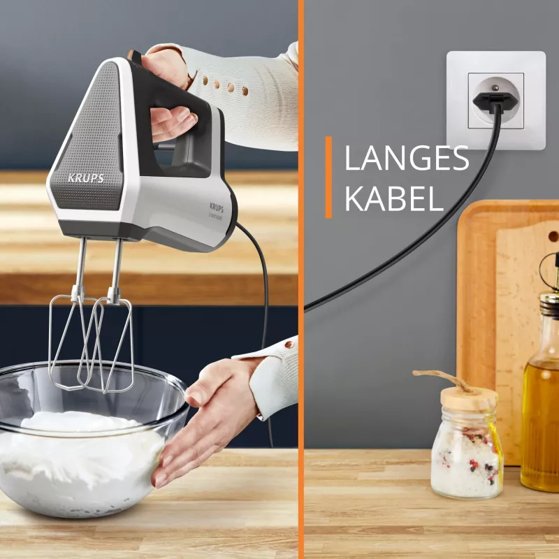 Krups 3MIX 6000 frullatore a mano 600 W grigio, bianco
