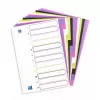 Divisorio Elba Oxford 400005445 — A4 polipropilene (PP), colori assortiti, 6 pz., 227×300 mm