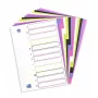 Divisorio Elba Oxford 400005445 — A4 polipropilene (PP), colori assortiti, 6 pz., 227×300 mm