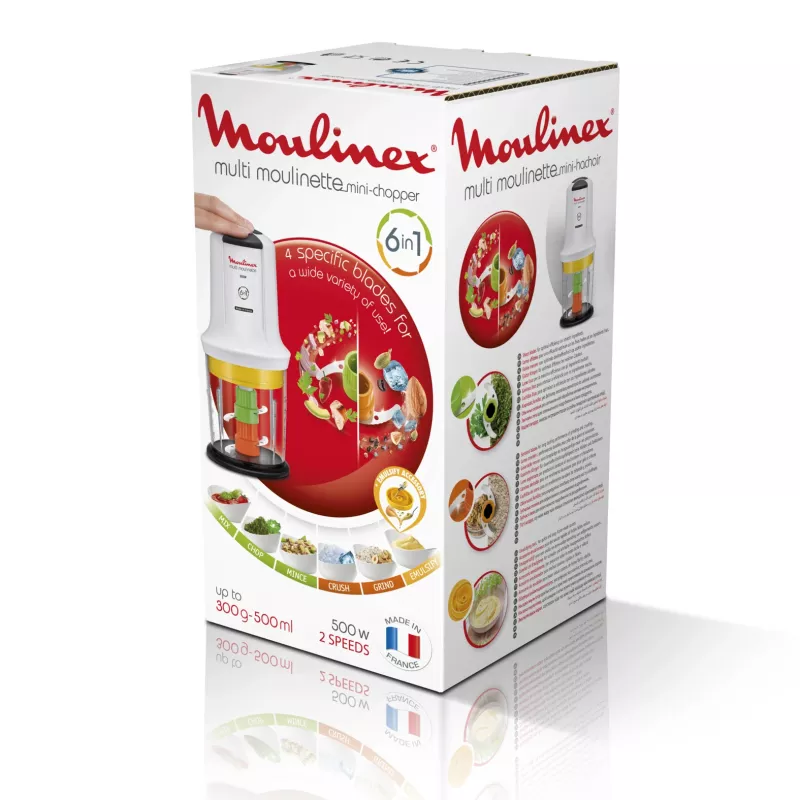 Tritatutto elettrico Moulinex AT7231 0,5 l 500 W bianco