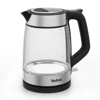 Bollitore in vetro Tefal KI605830 bollitore elettrico 1,7 L 2200 W nero, argento, trasparente
