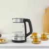 Bollitore in vetro Tefal KI605830 bollitore elettrico 1,7 L 2200 W nero, argento, trasparente